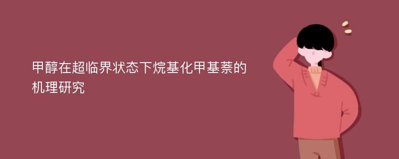 甲醇在超临界状态下烷基化甲基萘的机理研究